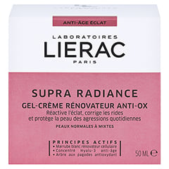 LIERAC Supra Radiance Gel-Creme 50 Milliliter - Rückseite