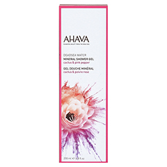 AHAVA Mineral Shower Gel Cactus & pink Pepper 200 Milliliter - Vorderseite