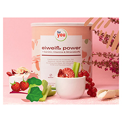 FOR YOU eiwei power Erdbeere Pulver 750 Gramm - Info 3