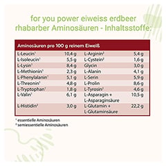 FOR YOU eiwei power Erdbeere Pulver 750 Gramm - Info 6