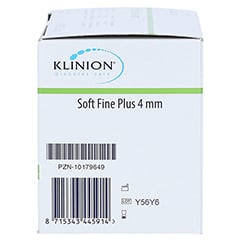 KLINION Soft fine plus Pen-Nadeln 4mm 32 G 0,23mm +Kanülen-Box 110 Stück - Rechte Seite