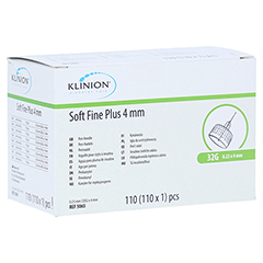 KLINION Soft fine plus Pen-Nadeln 4mm 32 G 0,23mm +Kanülen-Box