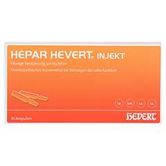 HEPAR HEVERT injekt Ampullen 10 Stück N1 - Vorderseite