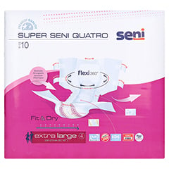 SUPER SENI Quatro Inkontinenzhose Gr.4 XL 10 Stück - Rückseite
