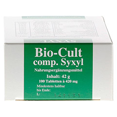 BIO CULT comp.Syxyl Tabletten 100 Stck - Oberseite