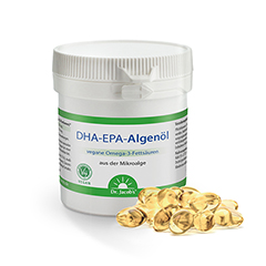 Dr. Jacob's DHA-EPA-Algenöl Kapseln Omega-3-Fettsäuren vegan 60 Stück - Info 1