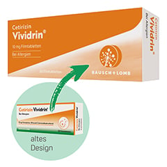 Cetirzin Vividrin - Schnell wirksame Allergietabletten 7 Stck - Info 1