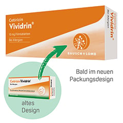 Cetirzin Vividrin - Schnell wirksame Allergietabletten 20 Stück N1 - Info 1