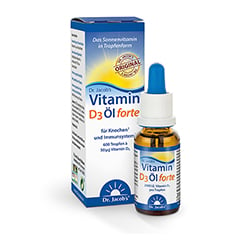 Dr. Jacob's Vitamin D3 l forte 2000 IE D3 hochdosiert 640 T 20 Milliliter - Info 1