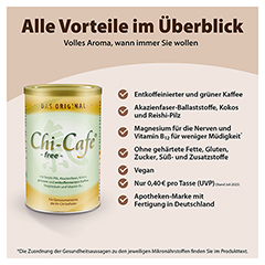 Chi-Cafe free Wellness Kaffee entkoffeiniert + Akazienfaser 250 Gramm - Info 1