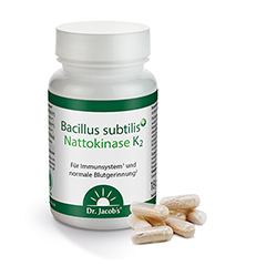 Bacillus subtilis plus Nattokinase-Enzym Vitamin K2 vegan 60 Stck - Info 1