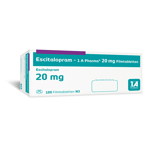 Escitalopram-1A Pharma 20mg 100 Stck N3