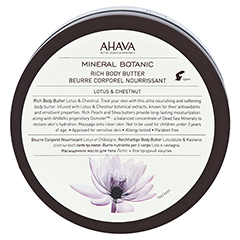 Ahava Mineral Botanic Body Butter Lotus/Kastanie 235 Gramm - Oberseite