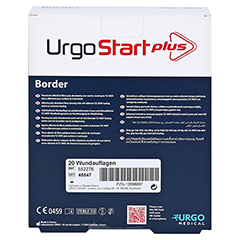 URGOSTART Plus Border 8x8 cm Wundverband 20 Stck - Rckseite