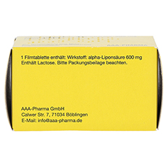 Alpha-Liponsure AAA-Pharma 600mg 60 Stck N2 - Unterseite