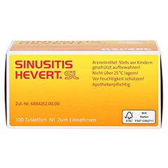 SINUSITIS HEVERT SL Tabletten 300 Stück N3 - Oberseite