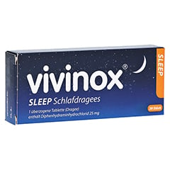 Vivinox SLEEP Schlafdragees bei Schlafstörungen & Einschlafproblemen 20 Stück N2