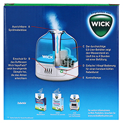 WICK Mini Kompakt Ultraschall Luftbefeuchter 1 Stck - Rckseite