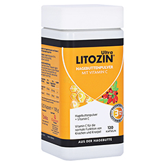 Litozin Ultra Hagebuttenpulver + Vitamin C 120 Stück