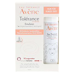 AVENE Tolerance Extreme Emulsion+Th. Spray 50ml Gratis 1 Packung - Vorderseite