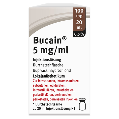 BUCAIN 0,5% 5mg/ml Inj.L.100mg/20ml Dsfl. 20 Milliliter N1
