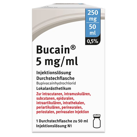 BUCAIN 0,5% 5mg/ml Inj.L.250mg/50ml Dsfl. 50 Milliliter N1