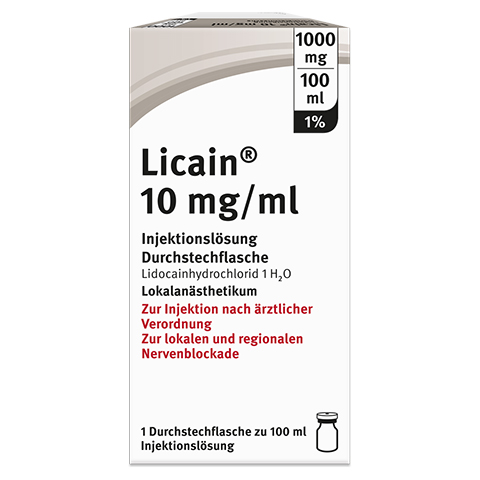 LICAIN 1% 10 mg/ml Inj.Lsg.1000mg/100ml Dsfl. 100 Milliliter N1