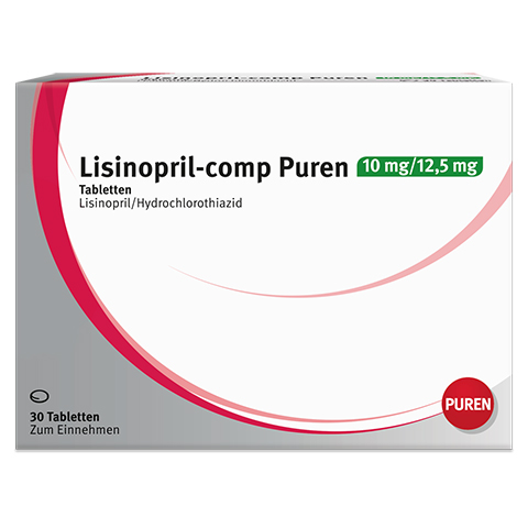 Lisinopril-comp Puren 10mg/12,5mg 30 Stck N1