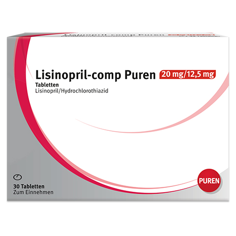 Lisinopril-comp Puren 20mg/12,5mg 30 Stck N1