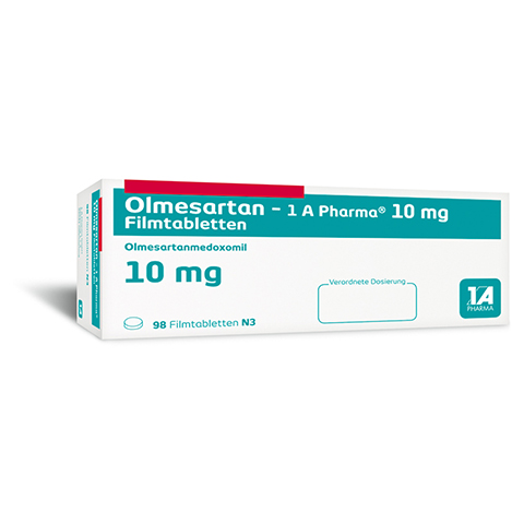 Olmesartan-1A Pharma 10mg 98 Stck N3