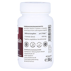 L-Carnosin 500 mg Kapseln 60 Stück - Linke Seite
