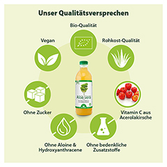 Dr.Jacob's Aloe-Vera-Gel-Saft Bio Rohkost-Qualitt Vitamin C 1000 Milliliter - Info 2