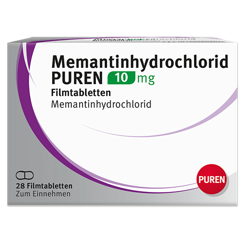 Memantinhydrochlorid PUREN 10mg 28 Stck N1