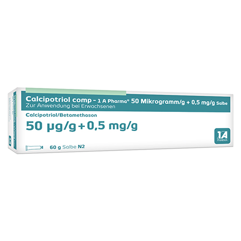 Calcipotriol comp-1A Pharma 50 Mikrogramm/g + 0,5mg/g 60 Gramm N2
