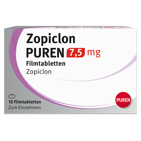 Zopiclon PUREN 7,5mg 10 Stck N1