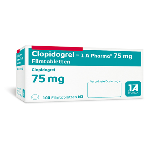 Clopidogrel-1A Pharma 75mg 100 Stck N3