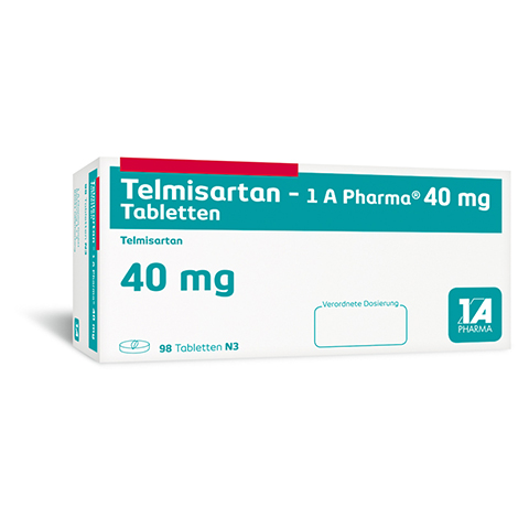 Telmisartan-1A Pharma 40mg 98 Stck N3