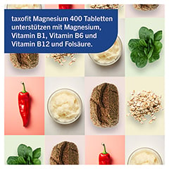 TAXOFIT Magnesium 400+B1+B6+B12+Folsure Tabletten 45 Stck - Info 3