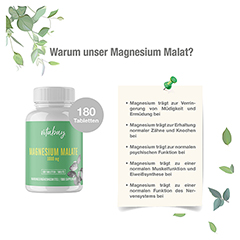 MAGNESIUM MALATE 1000 mg vegan hochdosiert Tabl. 180 Stck - Info 3