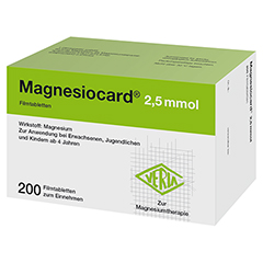 Magnesiocard 2,5mmol 200 Stück