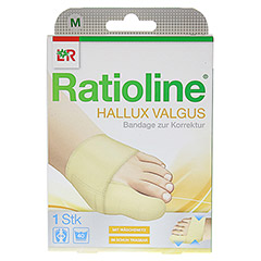 RATIOLINE Hallux valgus Bandage zur Korrektur Gr.M 1 Stck - Vorderseite