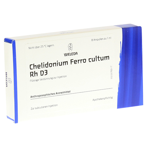 CHELIDONIUM FERRO cultum Rh D 3 Ampullen 8x1 Milliliter N1