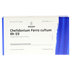 CHELIDONIUM FERRO cultum Rh D 3 Ampullen 8x1 Milliliter N1 - Vorderseite