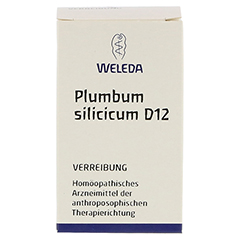 PLUMBUM SILICICUM D 12 Trituration 20 Gramm N1 - Vorderseite