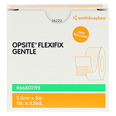 OPSITE Flexifix gentle 2,5 cmx5 m Verband 1 Stück - Vorderseite