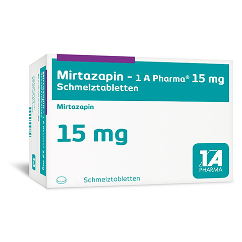 Mirtazapin-1A Pharma 15mg 20 Stck N1