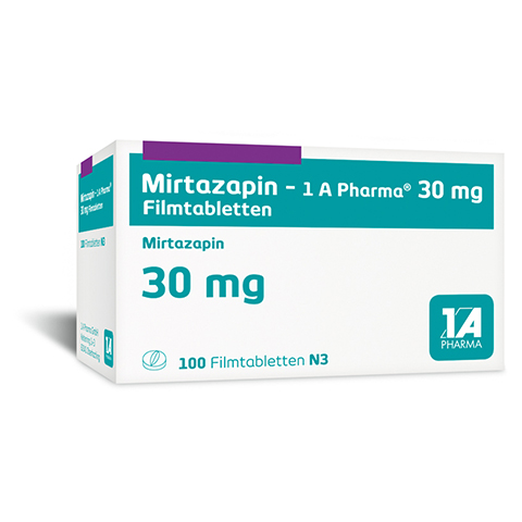 Mirtazapin-1A Pharma 30mg 100 Stck N3