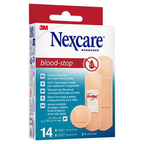 NEXCARE blood-stop Pflasterstrips 14 Stck