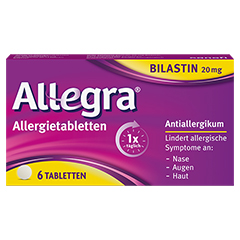 Allegra - schnell bei Heuschnupfen & ganzjhrigen Allergien 6 Stck