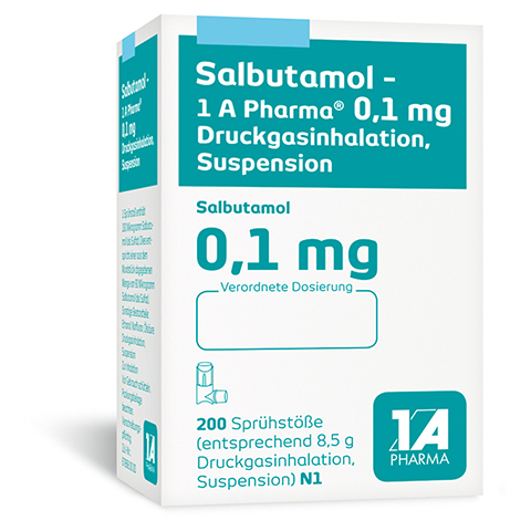 Salbutamol-1A Pharma 0,1mg Druckgasinhalation, Suspension 1 Stck N1